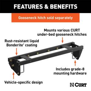 CURT - CURT Gooseneck Hitch Double Lock 60696 - Image 2