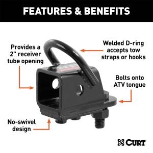 CURT - CURT ATV Receiver Adapter 45006 - Image 4