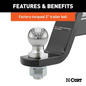 CURT - CURT Class III Loaded Ball Mount 45057 - Image 4