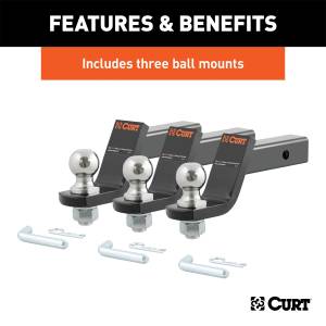 CURT - CURT Class III Loaded Ball Mount 45057 - Image 5