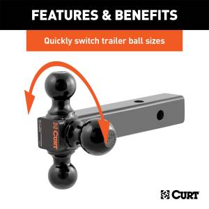 CURT - CURT Class III/IV Multi Ball Mount 45650 - Image 3