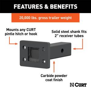 CURT - CURT Adjustable Pintle Mount 48326 - Image 2