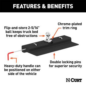 CURT - CURT Double Lock Gooseneck Hitch 60620 - Image 3