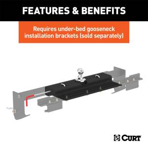 CURT - CURT Double Lock Gooseneck Hitch 60620 - Image 7