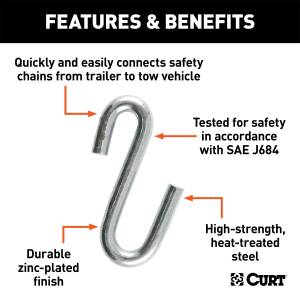 CURT - CURT Class II Certified S-Hook 81640 - Image 2