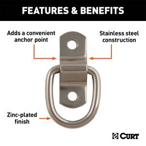 CURT - CURT Rope D-Ring 83732 - Image 3