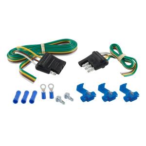 CURT - CURT 4-Way Flat Connector Plug and Socket Kit 58305 - Image 1