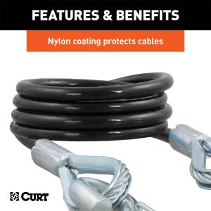 CURT - CURT Nylon Coated Safety Cable 80136 - Image 5