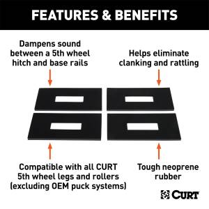 CURT - CURT Fifth Wheel Foot Shims 16901 - Image 2