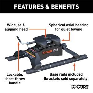 CURT - CURT Q25 Fifth Wheel Hitch 16266 - Image 3