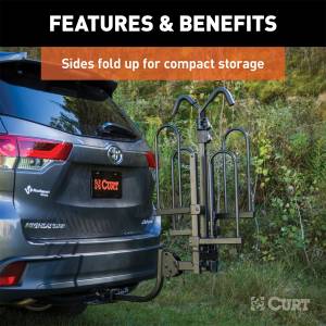 CURT - CURT Tray-Style Hitch-Mounted Bike Rack 18085 - Image 11