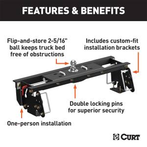 CURT - CURT Double Lock EZr Gooseneck Hitch Kit 60682 - Image 2