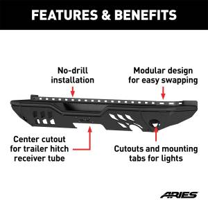 ARIES - ARIES TrailChaser Rear Bumper 2082036 - Image 4