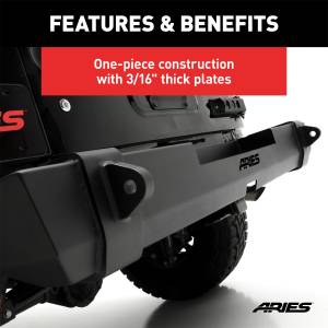 ARIES - ARIES TrailCrusher Rear Bumper 2157000 - Image 6