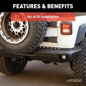 ARIES - ARIES TrailChaser Rear Bumper w/LED Lights 2082081 - Image 8