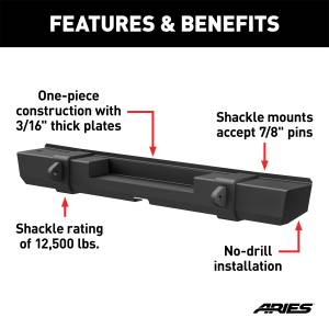 ARIES - ARIES TrailCrusher Rear Bumper 2157002 - Image 3