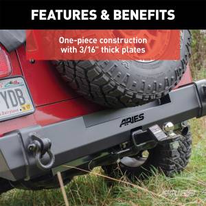 ARIES - ARIES TrailCrusher Rear Bumper 2157001 - Image 7