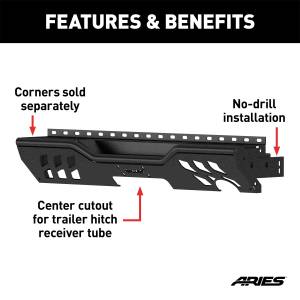 ARIES - ARIES TrailChaser Rear Bumper Center Section 2081020 - Image 4