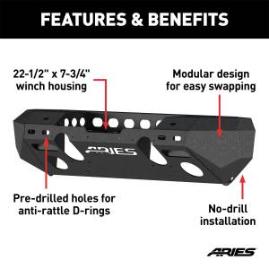 ARIES - ARIES TrailChaser Front Bumper 2082048 - Image 2