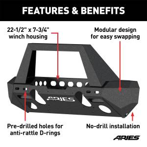 ARIES - ARIES TrailChaser Front Bumper 2082051 - Image 4