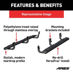 ARIES - ARIES AscentStep Running Boards w/Mounting Brackets 2558006 - Image 3