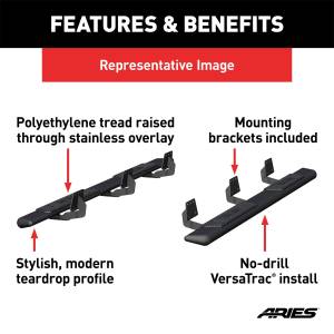 ARIES - ARIES AscentStep Running Boards w/Mounting Brackets 2558007 - Image 3