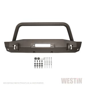 Westin - Westin WJ2 Stubby Front Bumper w/Bull Bar 59-80015 - Image 4