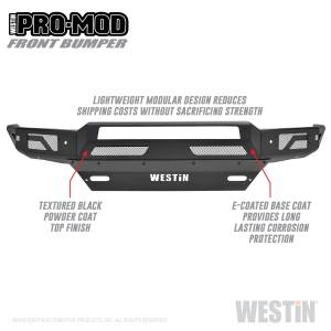 Westin - Westin Pro-Mod Front Bumper 58-41005 - Image 4