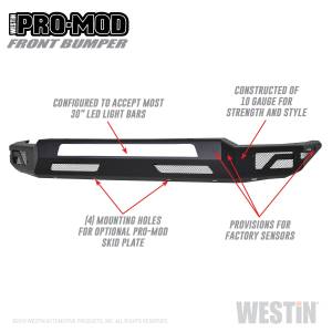 Westin - Westin Pro-Mod Front Bumper 58-41075 - Image 2