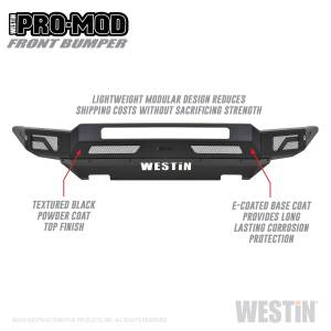 Westin - Westin Pro-Mod Front Bumper 58-41145 - Image 3