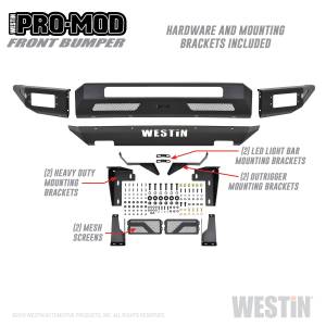 Westin - Westin Pro-Mod Front Bumper 58-41145 - Image 4