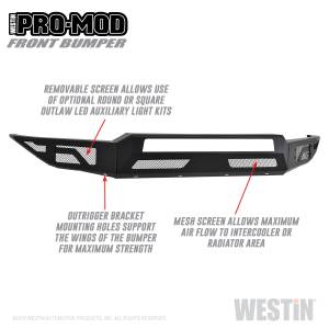 Westin - Westin Pro-Mod Front Bumper 58-41175 - Image 3