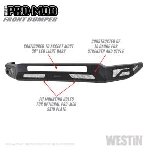 Westin - Westin Pro-Mod Front Bumper 58-41205 - Image 1