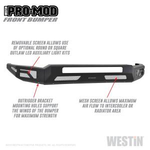 Westin - Westin Pro-Mod Front Bumper 58-41205 - Image 2