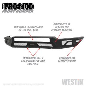 Westin - Westin Pro-Mod Front Bumper 58-41045 - Image 1