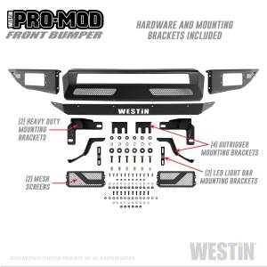 Westin - Westin Pro-Mod Front Bumper 58-41015 - Image 1