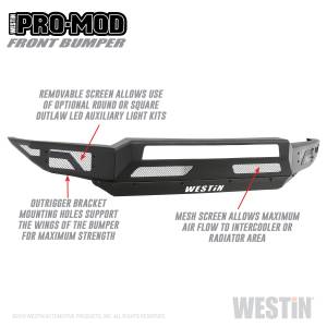 Westin - Westin Pro-Mod Front Bumper 58-41015 - Image 3