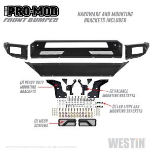 Westin - Westin Pro-Mod Front Bumper 58-41025 - Image 1