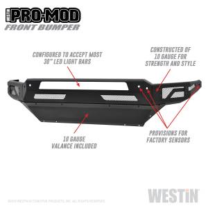 Westin - Westin Pro-Mod Front Bumper 58-41025 - Image 2