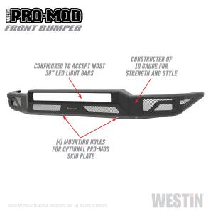 Westin - Westin Pro-Mod Front Bumper 58-41035 - Image 1