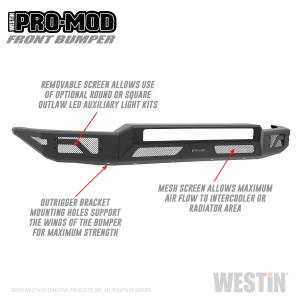 Westin - Westin Pro-Mod Front Bumper 58-41035 - Image 2