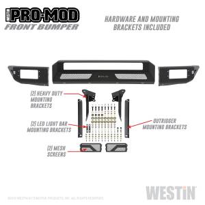 Westin - Westin Pro-Mod Front Bumper 58-41035 - Image 4