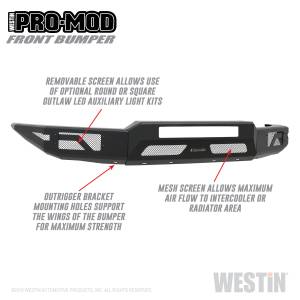 Westin - Westin Pro-Mod Front Bumper 58-41055 - Image 2