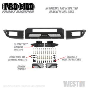 Westin - Westin Pro-Mod Front Bumper 58-41055 - Image 4