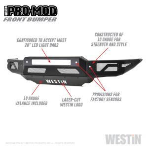 Westin - Westin Pro-Mod Front Bumper 58-41085 - Image 1