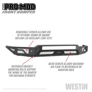 Westin - Westin Pro-Mod Front Bumper 58-41165 - Image 2