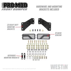 Westin - Westin Pro-Mod Front Bumper 58-41165 - Image 4