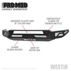 Westin - Westin Pro-Mod Front Bumper 58-41065 - Image 2