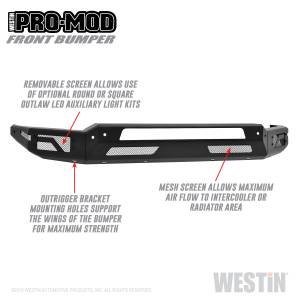 Westin - Westin Pro-Mod Front Bumper 58-41195 - Image 2