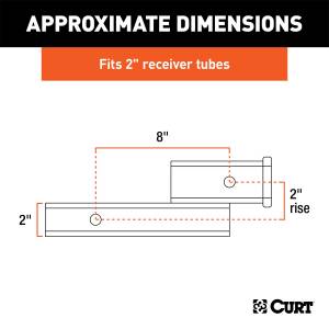 CURT - CURT Receiver Hitch Adapter 45797 - Image 2